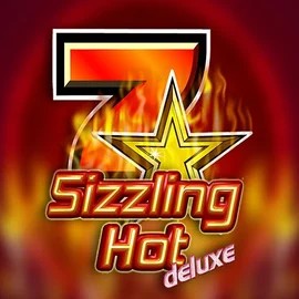 Sizzling Hot Deluxe slot logo by Novomatic at Viu Viu Casino